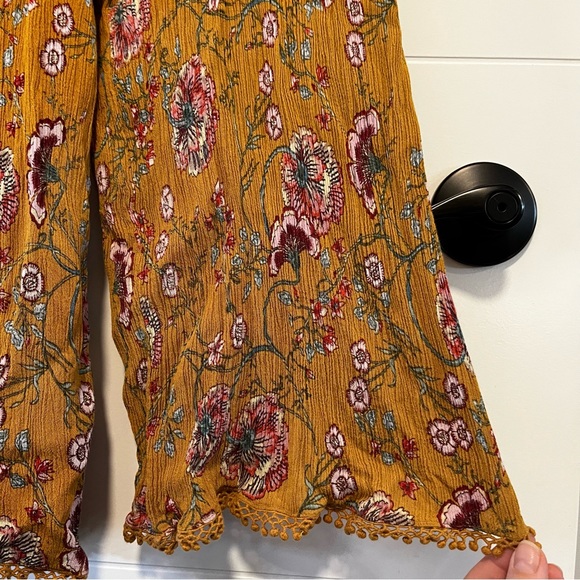 Patrons of Peace | Floral Mustard Jumpsuit - Picture 5 of 14